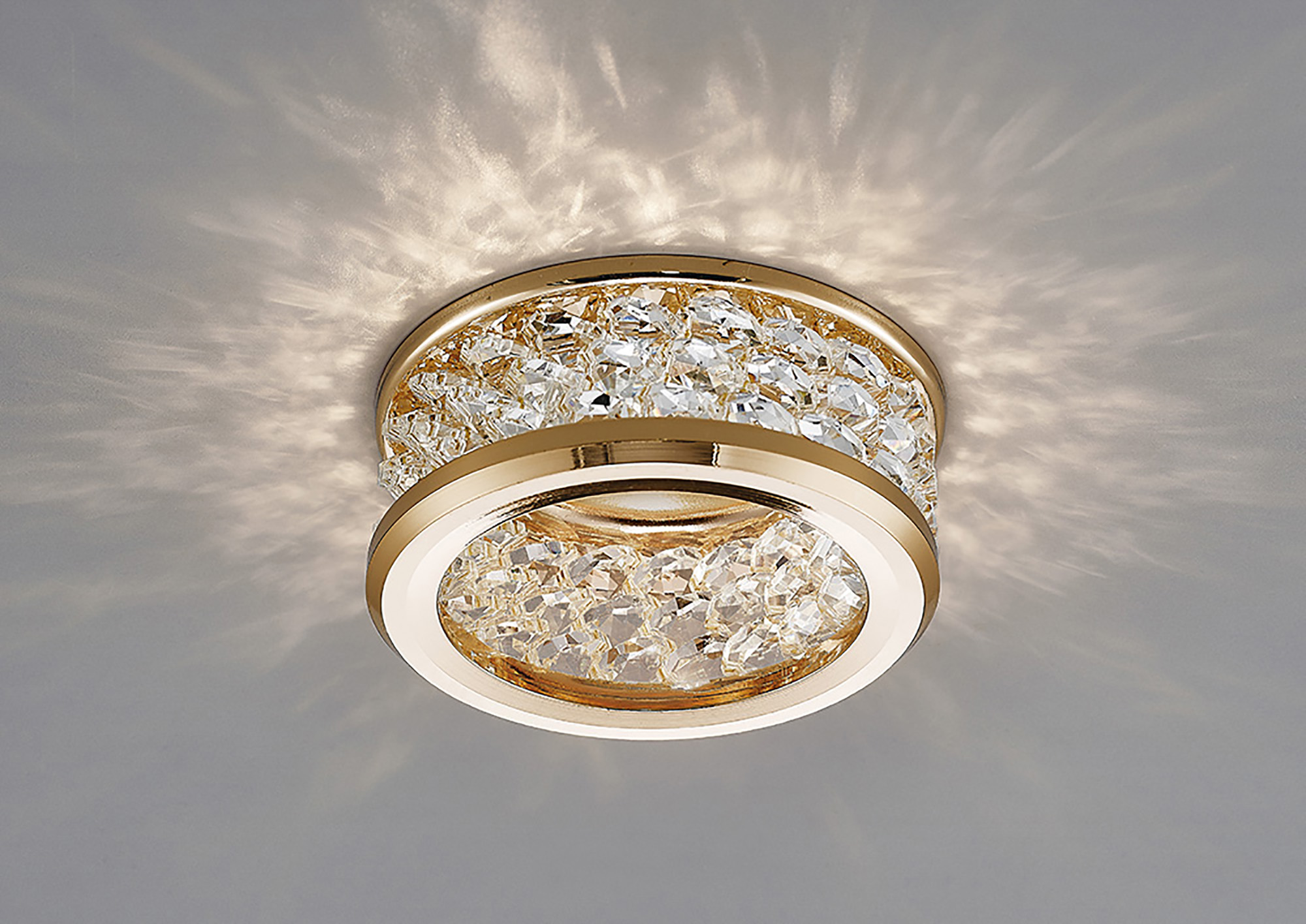 Dante Crystal Ceiling Lights Diyas Recessed Crystal Lights